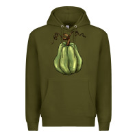Army Green gourd green pumpkin Premium Hoodie - BarkalooDesign