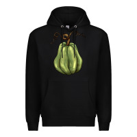 Black gourd green pumpkin Premium Hoodie - BarkalooDesign