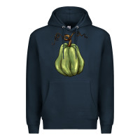 Navy gourd green pumpkin Premium Hoodie - BarkalooDesign