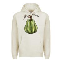 Oatmeal Heather gourd green pumpkin Premium Hoodie - BarkalooDesign