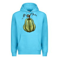 Ocean Blue gourd green pumpkin Premium Hoodie - BarkalooDesign