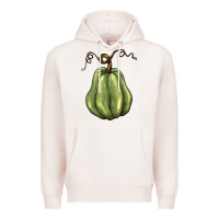 Pale Pink gourd green pumpkin Premium Hoodie - BarkalooDesign