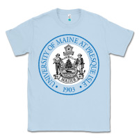 Dusty Blue University Of Maine At Presque Isle Classic Tee - linhVisuals
