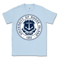 Dusty Blue University Of Rhode Island Classic Tee - linhVisuals