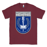 Burgundy University Of Memphis Classic Tee - linhVisuals