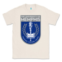 Natural University Of Memphis Classic Tee - linhVisuals