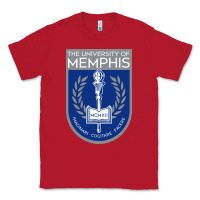 Red University Of Memphis Classic Tee - linhVisuals