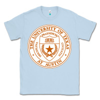 Dusty Blue University Of Texas At Austin Classic Tee - linhVisuals