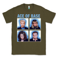 Army Green vintage Ace Of The Base Classic Tee - linhVisuals