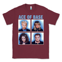 Burgundy vintage Ace Of The Base Classic Tee - linhVisuals