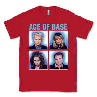 Red vintage Ace Of The Base Classic Tee - linhVisuals