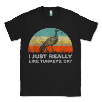 Funny I Just Really Like Turkeys Thanksgiving Classic Tee | Teevron