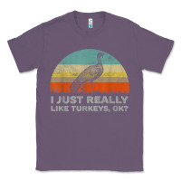 Lavender funny i just really like turkeys thanksgiving Classic Tee - linhVisuals