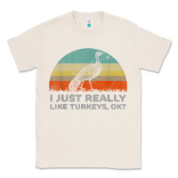 Natural funny i just really like turkeys thanksgiving Classic Tee - linhVisuals