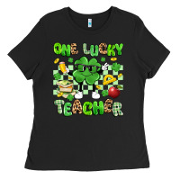One Lucky Teacher Ladies Tee | Teevron