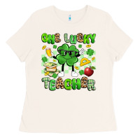 Bone one lucky teacher Ladies Tee - Artiststas