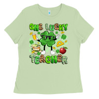 Matcha one lucky teacher Ladies Tee - Artiststas