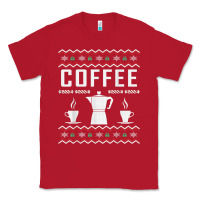 Red coffee ugly sweater christmas Classic Tee - linhVisuals