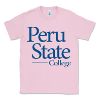 Bubblegum Pink Peru State College Wordmark Classic Tee - linhVisuals