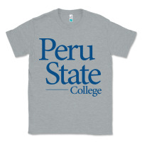 Heather Grey Peru State College Wordmark Classic Tee - linhVisuals