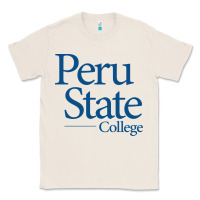 Natural Peru State College Wordmark Classic Tee - linhVisuals