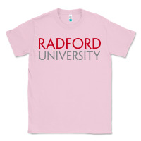 Bubblegum Pink Radford University Wordmark Classic Tee - linhVisuals