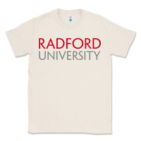 Natural Radford University Wordmark Classic Tee - linhVisuals