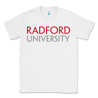 White Radford University Wordmark Classic Tee - linhVisuals