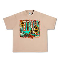 Burro virgo turquoise cowhide Urban Heavy Tee - RanaPortraitStore
