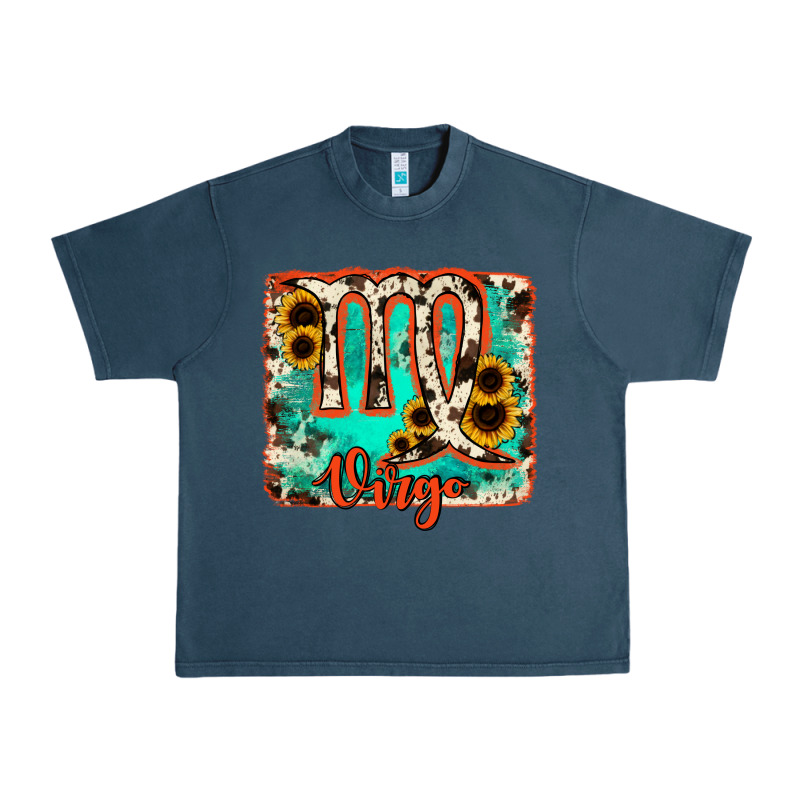 Virgo Turquoise Cowhide Urban Heavy Tee by RanaPortraitStore | Teevron