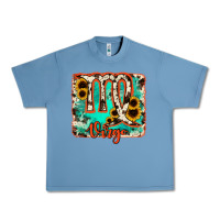 Pebble Blue virgo turquoise cowhide Urban Heavy Tee - RanaPortraitStore