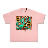 Salmon virgo turquoise cowhide Urban Heavy Tee - RanaPortraitStore