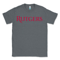 Charcoal Heather Rutgers University Newark Logotype Classic Tee - linhVisuals