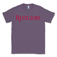 Lavender Rutgers University Newark Logotype Classic Tee - linhVisuals