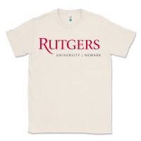 Natural Rutgers University Newark Logotype Classic Tee - linhVisuals