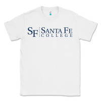 White Santa Fe College Classic Tee - linhVisuals