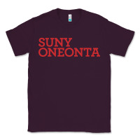 Plum Suny Oneonta Wordmark Classic Tee - linhVisuals