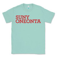 Seafoam Suny Oneonta Wordmark Classic Tee - linhVisuals