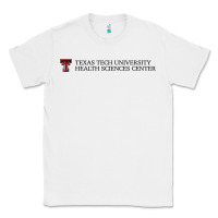 White Texas Tech University Health Sciences Center Wordmark Classic Tee - linhVisuals
