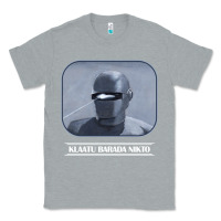 Heather Grey klaatu barada nikto Classic Tee - linhVisuals