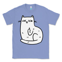 Colony Blue cat giving the finger Classic Tee - linhVisuals