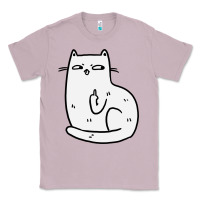 Lilac cat giving the finger Classic Tee - linhVisuals