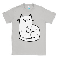 Moon Dust cat giving the finger Classic Tee - linhVisuals