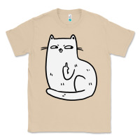 Mushroom cat giving the finger Classic Tee - linhVisuals