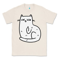 Natural cat giving the finger Classic Tee - linhVisuals