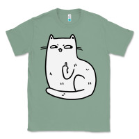 Sage cat giving the finger Classic Tee - linhVisuals