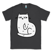 Smoke cat giving the finger Classic Tee - linhVisuals