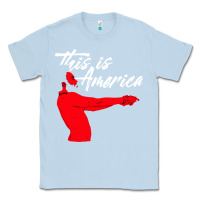 Dusty Blue this is america meme Classic Tee - linhVisuals