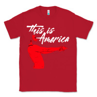 Red this is america meme Classic Tee - linhVisuals