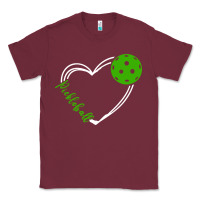 Burgundy love pickleball women Classic Tee - linhVisuals